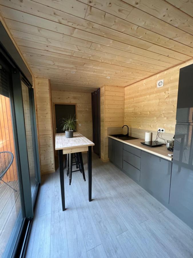 Chalet contemporain dans son écrin de verdure Montauban Exterior foto
